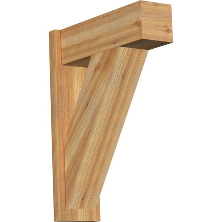 Ekena Millwork Traditional Block Rough Sawn Outlooker, Western Red Cedar, 8"W x 24"D x 32"H OUT08X24X32TRA05RWR